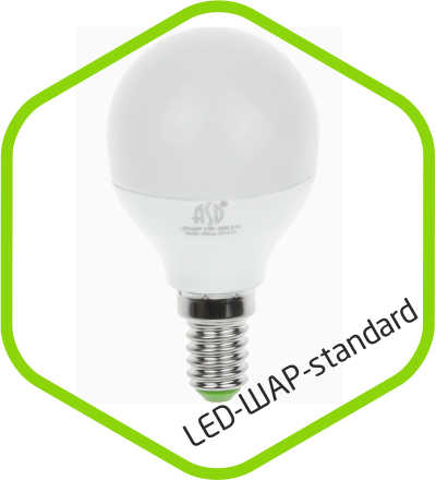 Лампа св/д. шар Е14 5W 4000К standard ASD