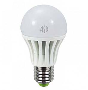 Лампа светодиодная  E27 A60 15W 3000K   ASD