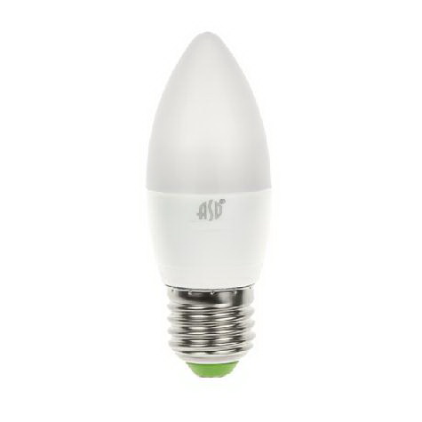 Лампа светодиодная свеча  Е27 7,5W 3000K С-37 ASD