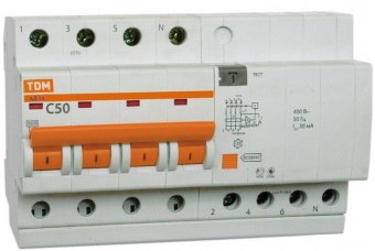 Дифференциальный автомат АД-14 4P 32А 30mA.TDM