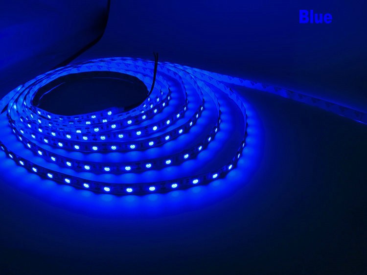 Лента гибкая синяя SMD 3528В/60 LED 12V