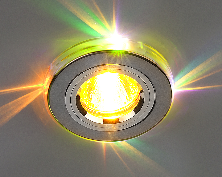 2060/2 хром/мультиподсветка (SL/7-LED)SC Светильник точечный