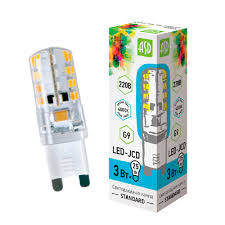 Лампа светодиодная G9 3W 4000K standart ASD