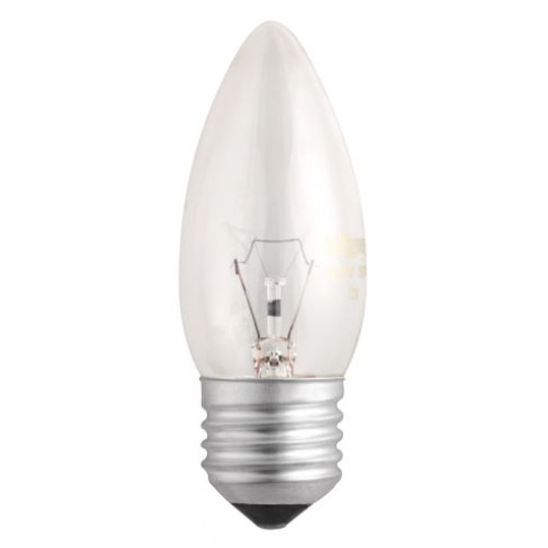 ДС (свеча) 60Вт Е27 Philips лампа прозрачная